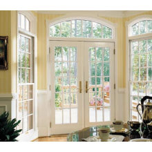 Woodwin latest Design Double Tempered Glass Aluminum French Window